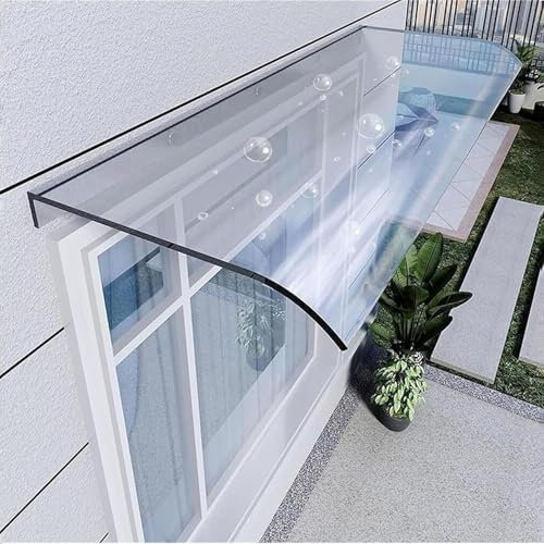 Modern Front Door Window Awning with UV Rain Snow Sun Protection Weatherproof Patio Balcony Outdoor 3.5mm Thick Protection