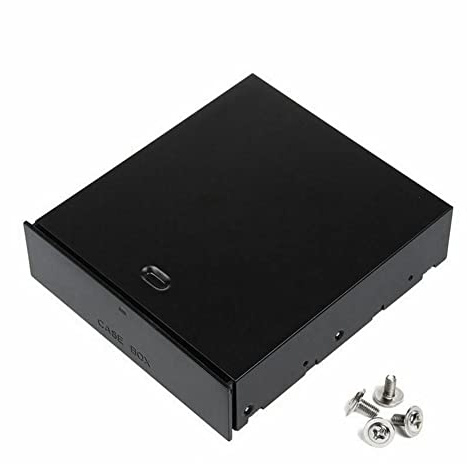 Pqahffowr Scatola di immagazzinaggio scrivania cassetto organizzatore unità ottiche 5,25 pollici supporti e supporti di archiviazione del pannello per computer desktop