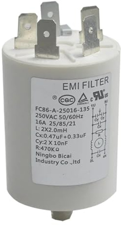 Ersatz-Entstörfilter for die Power-Filterscheibe, kompatibel mit Ersatzteilen for Trommelwaschmaschinen von L&i&t&t&le S&w&a&n(White)
