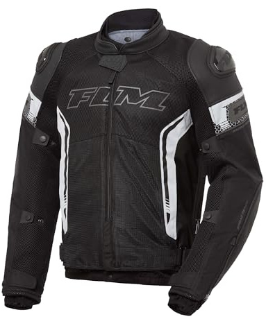 FLM Torque Textiljacke Motorradbekleidung - Wasserdicht & Atmungsaktiv - Schutzklasse AA - Mit Protektoren