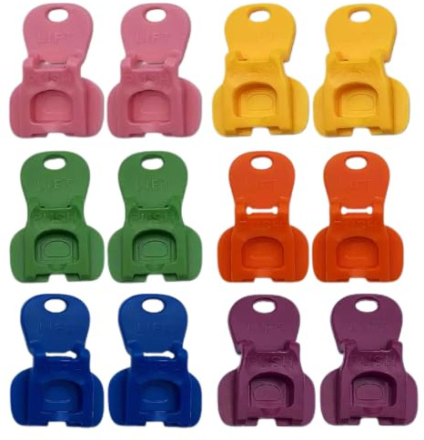 12 Pcs Ring Pull Can Opener Aid Easy Drinks Can Opener Plastic Manual Lifters Can Tab Opener Tin Clips Aid Protector for Pop Soda Beer Beverage Opening Ring Pull Cans Leakproof or Protect from Dust