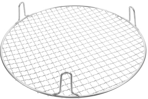 DOITOOL Griglia per Barbecue Rotonda in Acciaio Inox 30,5 Cm Piedini Alti 5 Cm, Griglia Portatile per Carbone, Teglia da Forno Stabile per Cottura all’Aperto e Uso Multifunzione
