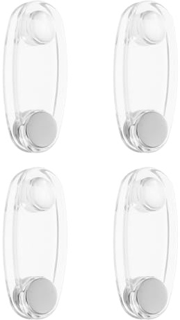Lurrose 4 Piezas de Peso de Cable de Repuesto para persianas Verticales, persianas enrollables, manijas de Seguridad de acrílico Transparente, Accesorios para Dispositivos tensores.