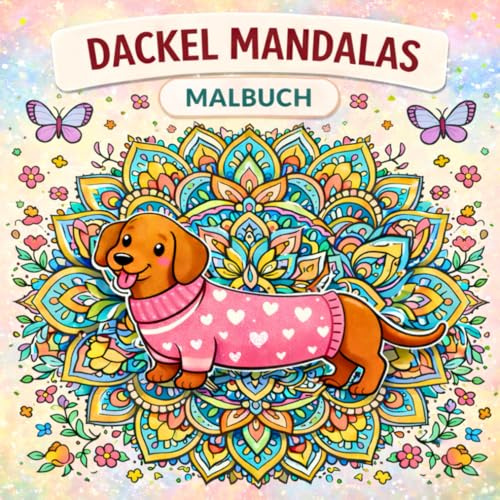 Dackel-Mandalas: Dackel & Mops Zendoodle-Muster: Ein Hunde-Malbuch mit Mandalas und Patterns für kreative Entspannung und Stressabbau