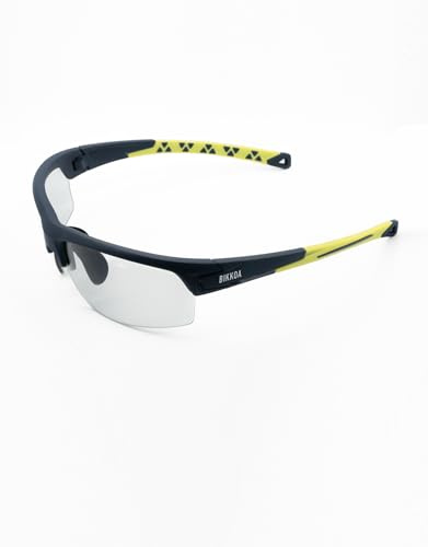 BIKKOA Lunettes de padel Signature avec lentille photochromatique, monture TR-90 ultra légère, protection UV 100 %, pont nasal réglable