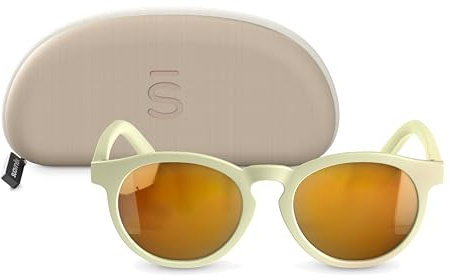 SUAVINEX, Gafas de Sol para Bebés de 12 a 24 Meses, Polarizadas, con Filtro UV400, Cat. 3, 100% Protección Rayos UVA y UVB, Funda Incluida, Muy Flexibles y Ligeras, Redondas, Modelo 2026, Color Beige