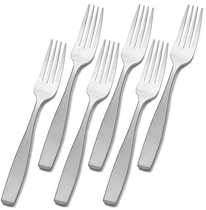 Mikasa 5155802 Satin Loft Stainless Steel Dinner Fork, Set of 6
