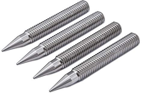 PrecisionGeek M10 Acciaio Inossidabile Spike/Cono absorber per altoparlanti vite + Presa esagonale 4pz