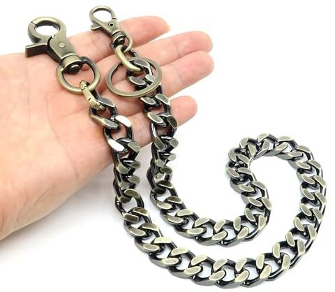 newtro Heavy Duty Wallet Chain Men Women Boy Girl, Biker Motorcycle Pants Jean Punk Goth Key Chain (TH01BZ17)