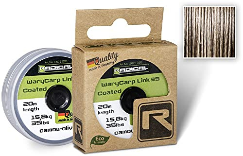Radical WaryCarp Link Coated 35 20m 15,8kg,35lbs Camou-Olive