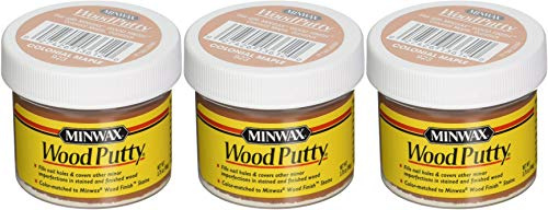 Minwax 13612000 Wood Putty, 3.75 Ounce, Colonial Maple - 3 Pack