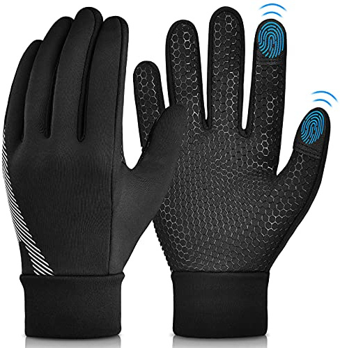 OOPOR Kinder Handschuhe Winter Fahrradhandschuhe - Kids Warme Touchscreen Winterhandschuhe Outdoor Sport Laufhandschuhe Wasserdicht Winddichte mit Anti-Rutsch für Junge Mädch Fahrrad 4-12 Jahre