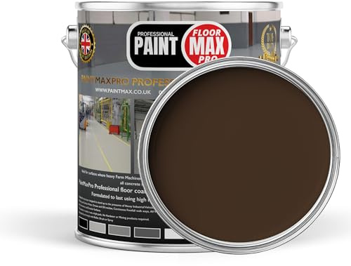 PaintMax Industrial PU150 Polyurethane Concrete Floor Paint Coating (Brown, 20 Litre)