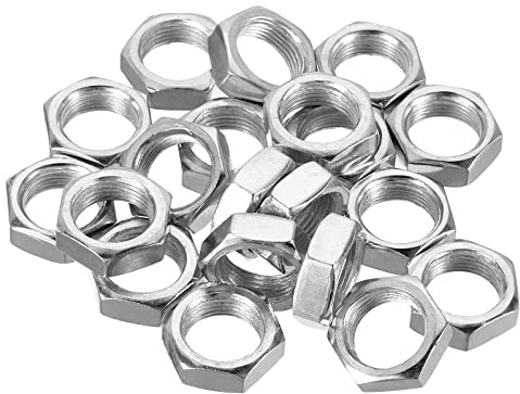 PATIKIL M14 x 1.0 Steel Hex Nuts, 20 Pack Metric Thread Zinc Plated Finished Hardware Nuts Screw Bolt Fasteners 7mm Height