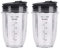 Lukasz 2 Pcs 18Oz Replacement Ninja Blender Cups with Lid for Ninja Auto IQ BL480 BL642 BL450 BL682 BL480, BL490, BL640 BL680