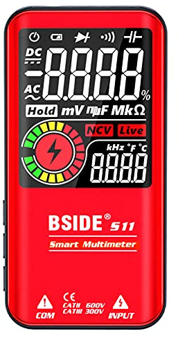S11 Intelligent 9999 Compte Multimètre Numérique Écran LCD Rechargeable Universel Voltmètre AC/DC Ohmmètre Résistance Test Capacité Fréquence Diode Passage Ligne NCV Live
