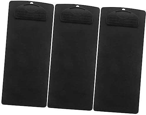 Ciieeo 3pièces Porte-documents Noir Portables Tableaux Écriture Pour Bureau Organisateur De Documents Pour Conférences Et Factures