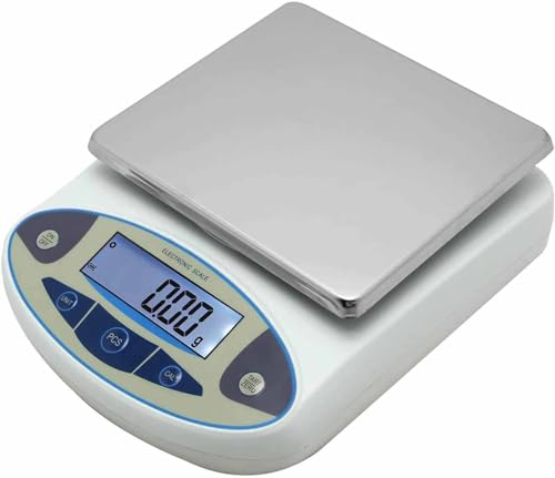 VENBER Balance De Precision 0.1g Professionnel, 5kg/10kg/15kg/20kg/30kg Balance De Précision Laboratoire Électronique Balance, Alimentaire Gramme, Balances De Bijoux Balance Cuisine,10kg/0.1g