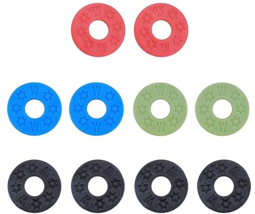 Ryaupy 10 Pcs Gitarrengurtschlösser Silikongummigurtschlösser, Straplocks Protector Blocks für Gitarren Bass Ukulele