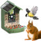 EASYPIX BirdyCam Futterhaus mit Kamera, Solarenergie, Automatische HD-Video- und Fotoaufnahmen von Vögeln, Futterspender für Garten