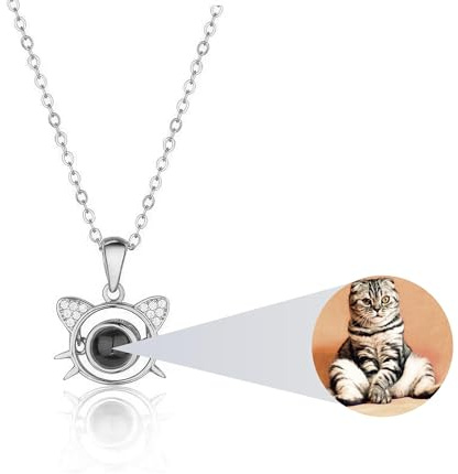 AVINVAN Kette mit Bild darin,Foto Kette, Personalisierte Halskette, Personalisierte Gedenkschmuck Geschenke Frauen Freundin Geburtstag Muttertag