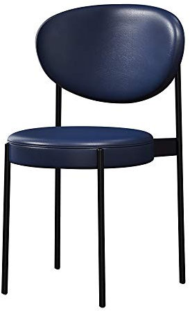 KOHARA Ergonomischer Loungesessel aus Baumwolle und Leinen, moderner Sessel ohne Armlehnen, mit Rückenlehne, Kleiner Apartment-Sessel, Leichter Restaurantstuhl für das Wohnzimmer im Res