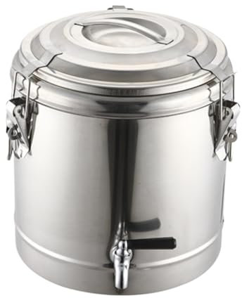 Milcheimer Edelstahl Edelstahl Isolierte Tee Eimer Heiße Kalte Suppe Eimer Milch Tee Fass Für Tee Wasser Weinkübel Fass Milchkanne(40L)