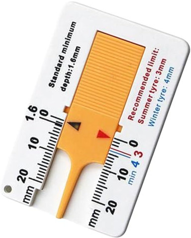 Misuratore di profondità per pneumatici – 0 – 20 Mm, strumento di misurazione preciso per la profondità del battistrada, misuratore portatile per pneumatici da camion