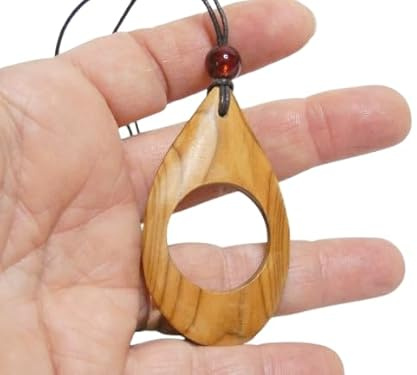 Sacred Circle English Yew Wood Amulet Charm for Good Luck