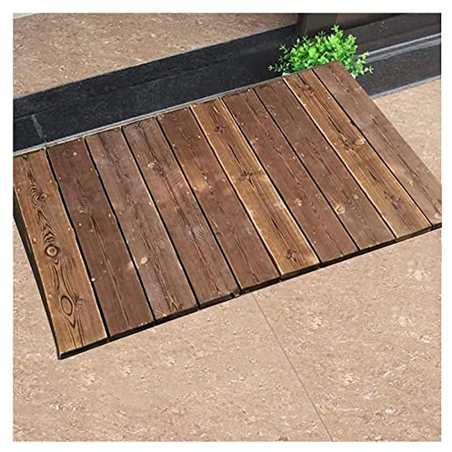 Schwellenrampe für Gehhilfen, Auto, Motorrad, Holzstufen, Treppen, Übergangsrampe, tragbare mobile Rampe für Türen, 10 cm Höhe, 300 kg Belastung