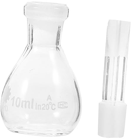 SOLUSTRE Glasflaschen Labor-glaspyknometer Glasreagenzflasche Dichteflasche Glasdichteflasche Labordichteflasche Labor-glasdichteflasche Labor-flüssigkeitsflasche Stopfen Aus Glas Für Messu