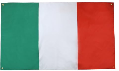 AZ FLAG Flagge Italien 150x90 cm Italienische Leichtes Polyester 4 Ösen | Für innen dekorative Flagge Italia doppelte Nähte und verstärkte Kanten mit Metallösen