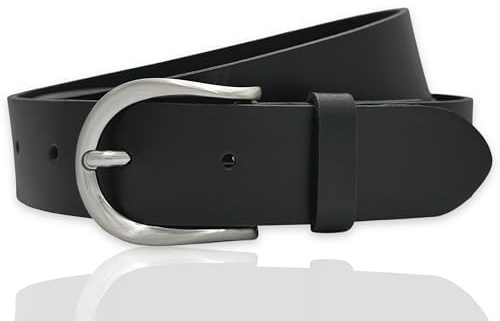 FRIEDRICH HOFFMANN Gürtel Damen schwarz, Ledergürtel Damen schmal, MADE IN GERMANY, 3 cm breit