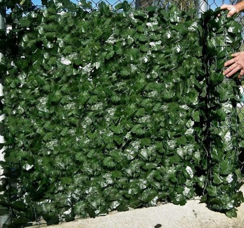 Best Artificial Foglia di edera inglese, 3 m x 1 m, copertura per la privacy, parete, giardino, recinzione (due rotoli da 0,5 m), protezione dallo scolorimento UV, FBA