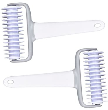 Alipis 2pcs Pizza Tools Dough Roller Pastry Lattice Wheel for Easy Pizza Making