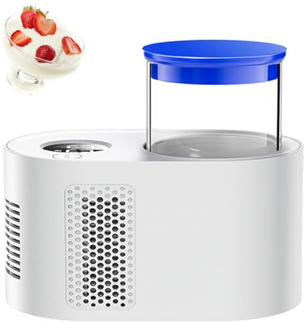 Yogurt Maker With Temperature and Time Control, Yoghurt Maker Glass，Digital Yoghurt Maker with Glass Inner Pot and Timer Controlfor Homemade Yoghurt, Home Health Gifts Fitness Enthusiasts,White