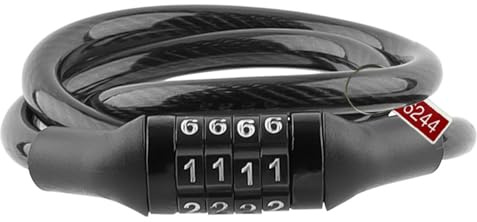 Cycling Combination Lock - Digit Security Protector, Portable Heavy Duty Cable Device | Strong Anti Theft Protection Tool For Bikes Scooters Gates Fences Luggage Strollers Doors Motorcycles Gym Locker