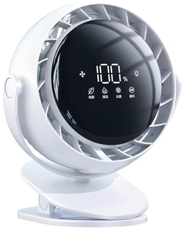 Ventilador de mesa USB con sonido silencioso avanzado de 18 dB, flexibilidad de 720° y batería extendida para ventilador USB de múltiples escenas
