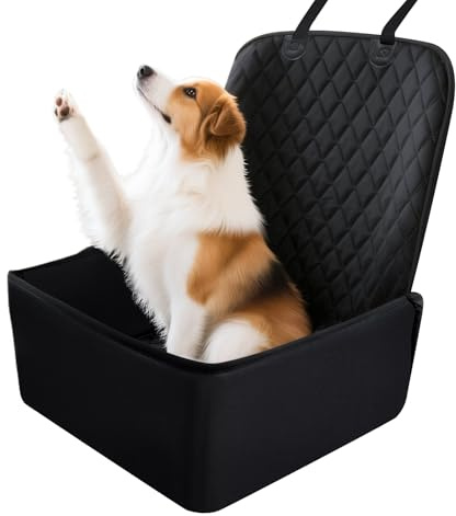 Siège auto pour chien, grand siège auto imperméable pour animal domestique – Coussin rehausseur facile à nettoyer pour lit, SUV, camion, siège arrière, chiot Barrière de sécurité de voyage
