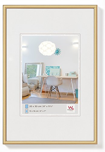 walther design Bilderrahmen gold 13 x 18 cm New Lifestyle Kunststoffrahmen KV318G