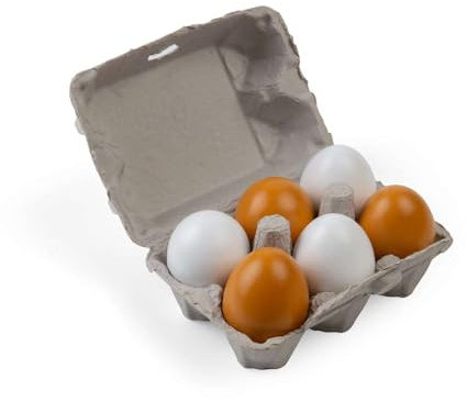 Bigjigs Toys Seis Huevos en Cart?n