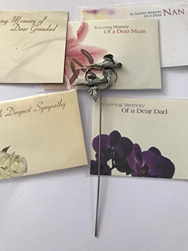 B38 Grabschmuck / Grabschmuck / Grabschmuck für Mutter, Oma, Vater, Freund, Garten, Boden, 2 Stück