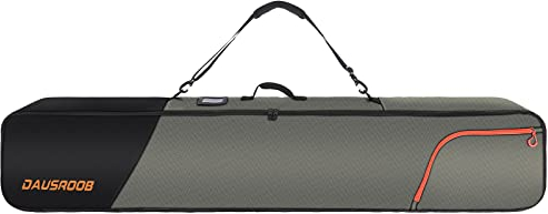 DAUSROOB Snowboard Tasche Skitasche Boardtaschen Verstärkte Doppelte gepolsterte Snowboardtasche Premium 1680D Wasserdicht Boardbag Tragetasche für Flugreisen Skireisetasche Skisack Alpinski (164cm)
