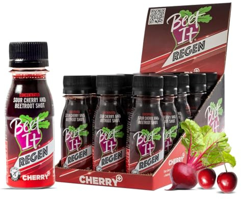 Beet It Regen Cherry+ Shot – Boost Recovery and Athletic Endurance Performance (15 x 70 ml)