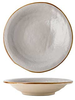 luckxuan Assiettes Plates Grande Assiette en céramique Domestique Assiette Occidentale Assiette de Fruits créative Assiette Grise Assiette