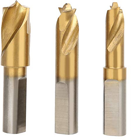 3Pcs Punte per Trapano HSS Cobalto per Saldatura a Punti Kit per Rimozione Saldatura