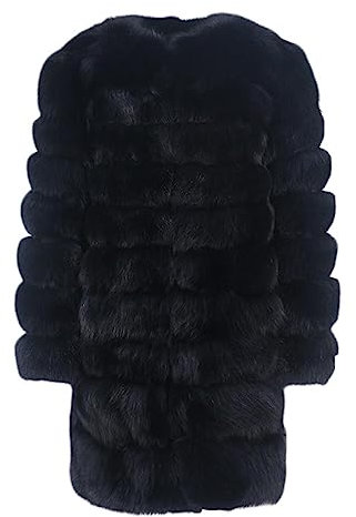 OFTBUY Winter Jacke Frauen Lange Echt Pelzmantel Natürliche Große Flauschigen Fuchs Pelz Oberbekleidung Streetwear Dicke Warme Drei Viertel