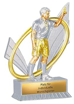 Schiedsrichter Pokal 12 cm Silber Gold - Trophäe Referee Award Gravur
