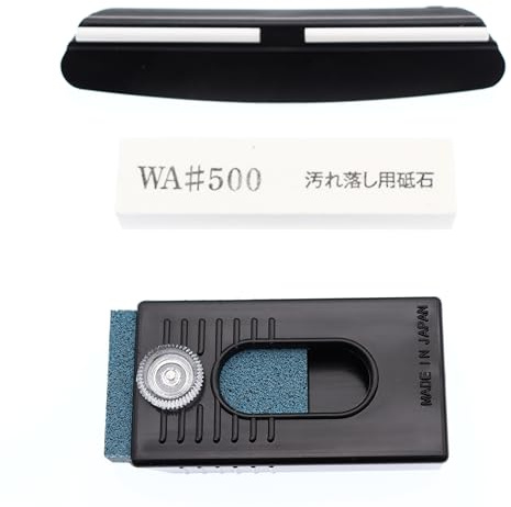 SUEHIRO Professional Sharpening Set Including Sharpening Guide, Eraser to Erase Rust 180 Grit, 500 Grit Nagura Stone from Japan