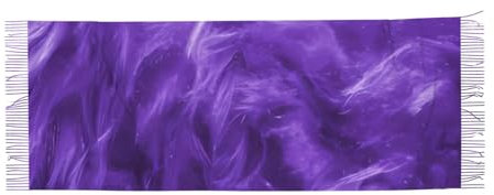 DEHIWI Lila Frauen Kaschmir-Schal Warm Leicht Bequem Schal Wrap Für Herbst Und Winter, Schwarz , One size